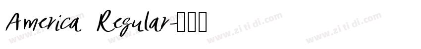 America Regular字体转换